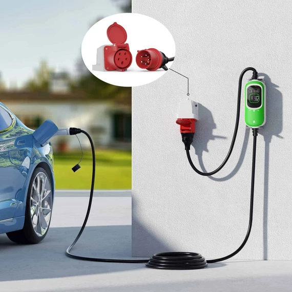 Rheidon állítható otthoni töltőkábel (3x16A) 11 kW – 7m Type 2 kábellel